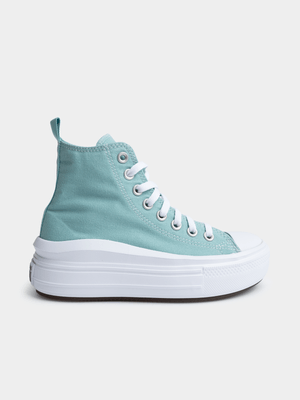 Women's Converse CTAS Move Platform Hi Green/White Sneaker