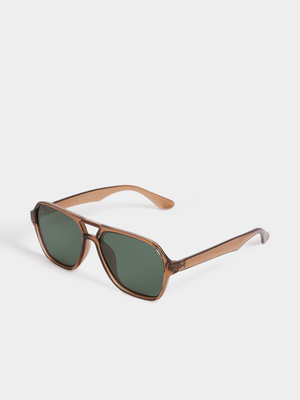 Men's Relay Jeans Carerra Frame Brown Sunglasses