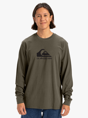 Men's Quiksilver Corp Logo Long Sleeve T-Shirt