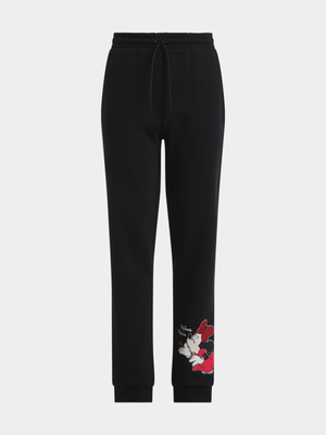 Jet Older Girls Black Minnie Mouse Active Pants
