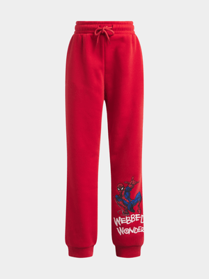 Jet Older Boys Red Spiderman Active Pants