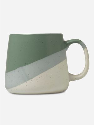 Stripe Mug Matt Green 450ml