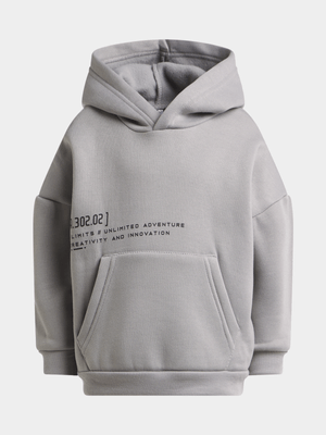 Jet Younger Boys Grey Active Hoodie