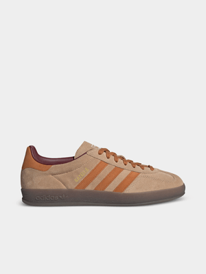 adidas Originals Men's Gazelle Indoor Sand/Orange Sneaker