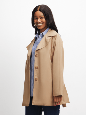 Jet Women's Camel Trench Coat
