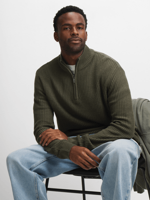 Exact Men's Fatigue Quater Zip Jersey