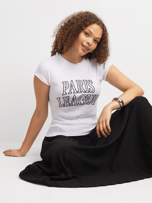 Jet Women's White Contrast T-Shirt