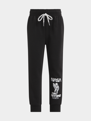 Jet Younger Boys Black NASA Active Pants