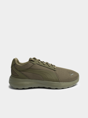 Mens Puma Softride Cosmic Olive Sneaker