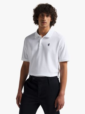 Men's  Pringle White Austyn  Pique Golfer