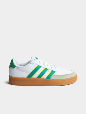 Mens adidas Breaknet 2.0 White/Green Sneaker