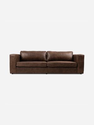 Huxley 4 Seater Couch Kalahari Leather Taupe