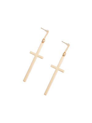 The FIX Women's Cross Drop Earrings