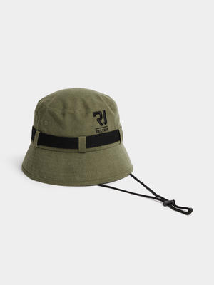 Men's Relay Jeans Washed Canvas Army Green Boonie Hat