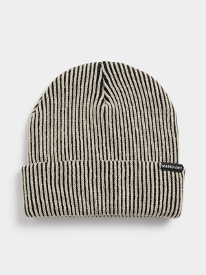 Men's Markham Two-Tone Black/Grey Beanie