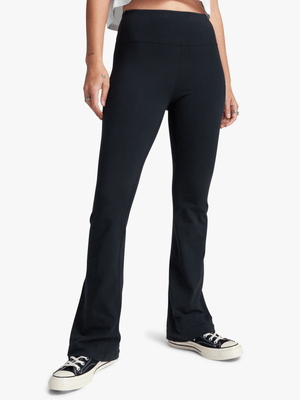 Converse Women's Black Flare Leggings
