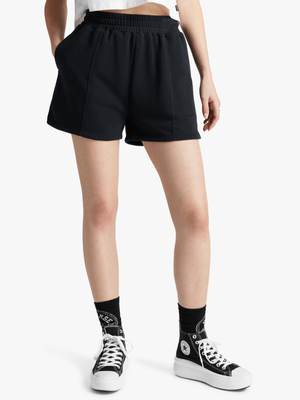 Converse Women's Star Chevron Black Shorts