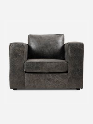 Huxley 1 Seater Couch Kalahari Leather Brown