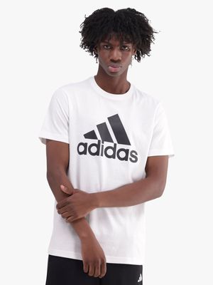 adidas Mens Badge Of Sport Logo White/Black Tee