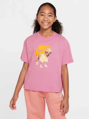 Nike Girls Sportswear Magic Flamingo Tee
