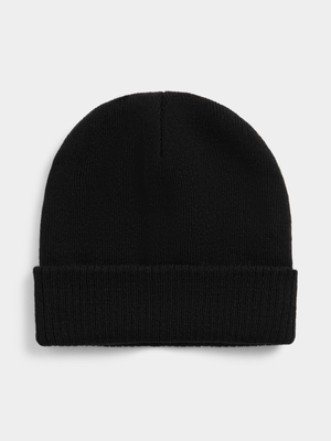 Exact Women's Black Rib Beanie