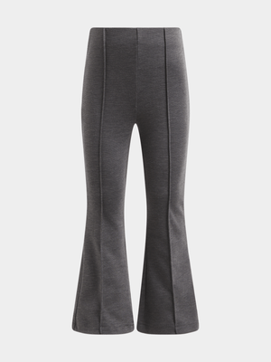 Exact Younger Girl's Charcoal Skinny Flare Leggings