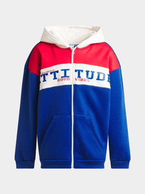 Jet Older Boys Multicolour Attitude Hoodie