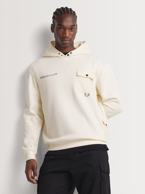 Men's Relay Jeans Tech Utility Milk Hoodie