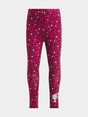 Jet Younger Girls Cerise Barbie Leggings