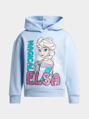 Jet Older Girls Blue Frozen Hoodie