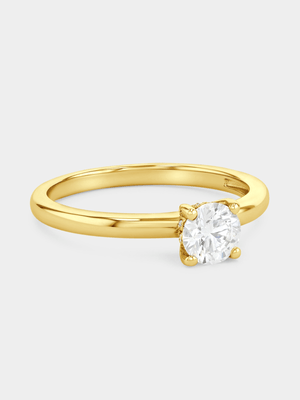 9CT Yellow Gold 0.50ct Lab Grown Diamond Solitaire Ring