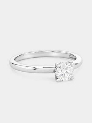 White Gold 9ct Lab Grown Diamond Solataire Ring