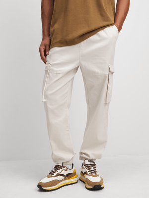 Jet Men's Beige Cargo Pants