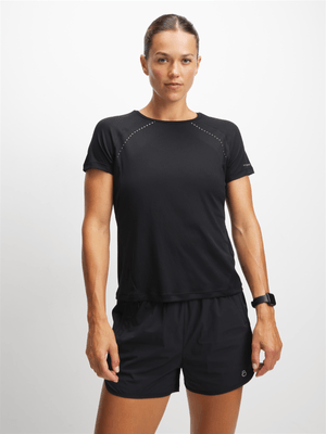 TS-ACTV8 Womens Transcend Black Run Shorts
