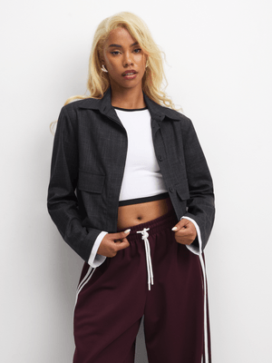 The FIX Women's Grey Tailored Blazer