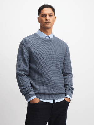 Exact Men's Blue Textured Jersey