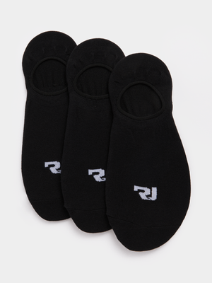 Men's Relay Jeans 3 Pack Invisible Black Socks