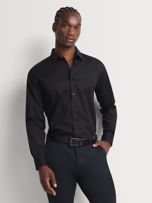 Men's Markham Smart Premium Black Shirt