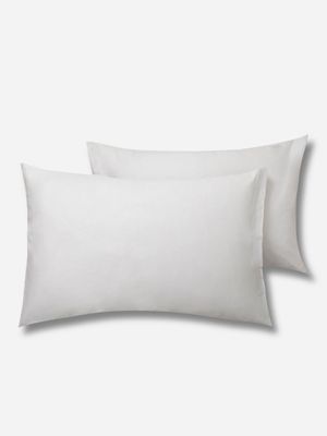Everynight Cotton Pillowcase Set Silver