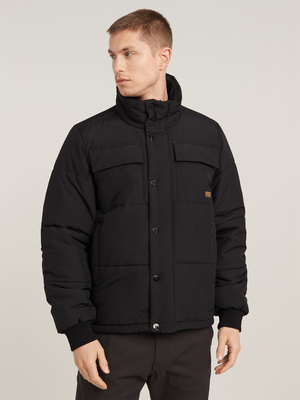 G-Star Men's 4 Pocket Quilted Padded Black Jacket