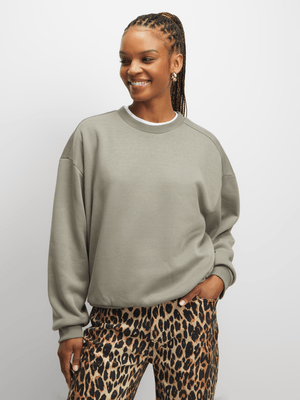 Exact Women's Sage Green Sweat Top