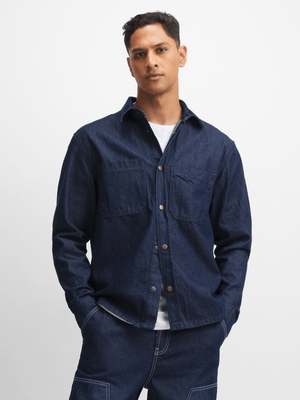 Jet Men's Raw Denim Denim Shirt