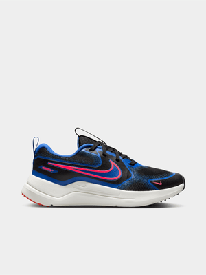 Nike Junior Grade-School Cosmic Runner Black/Navy/Red Running Shoes