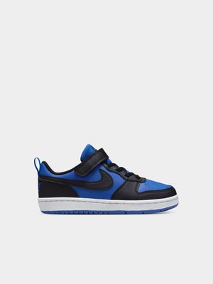 Nike Junior Pre-School Court Borough Recraft Blue/Black/White Sneakers