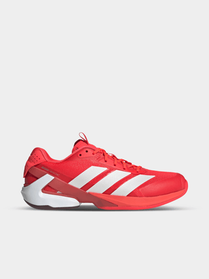 adidas Mens Adizero Supersonic 5 Red/White Court Shoes