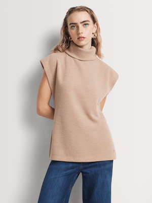 Soft Touch Rollover Cap Sleeve Top