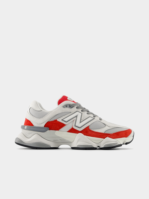 New Balance Women's 9060 White/Red Sneaker
