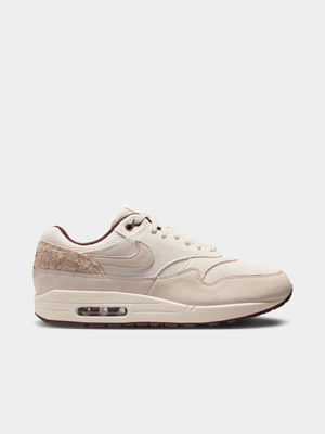 Nike Men's Air Max 1 Premium Cream/Brown Sneaker