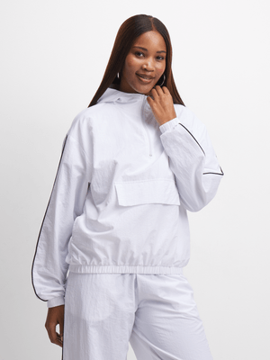Jet Women's White Windbreaker