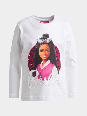 Jet Younger Girls White Barbie T-Shirt
